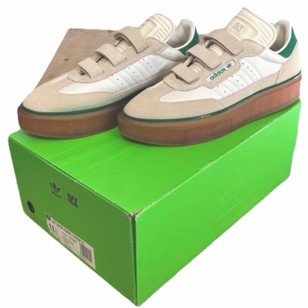 Adidas Ivy Park Super Sleek 3‑Strap Wonder White — Men’s 11.5 — New